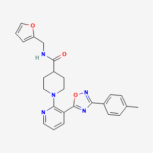 4-chloro-N-{1-[(2,4-dimethyl-1,3-thiazol-5-yl)carbonyl]piperidin-4-yl}benzenesulfonamide