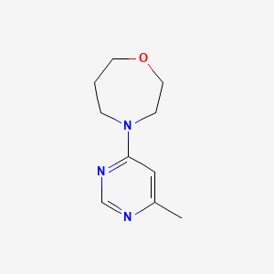 molecular formula C10H15N3O B2613303 4-(6-Methylpyrimidin-4-yl)-1,4-oxazepane CAS No. 2320142-38-7