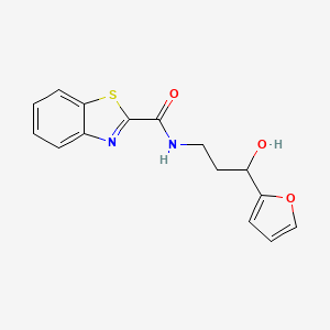 N-(3-(furan-2-yl)-3-hydroxypropyl)benzo[d]thiazole-2-carboxamide
