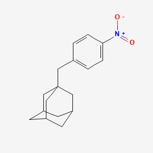 molecular formula C17H21NO2 B2613330 1-[(4-Nitrophenyl)methyl]adamantane CAS No. 7131-12-6