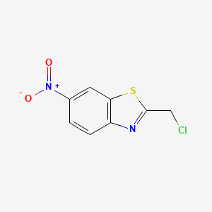 molecular formula C8H5ClN2O2S B2613333 2-Chloromethyl-6-nitrobenzo[d]thiazole CAS No. 188624-36-4