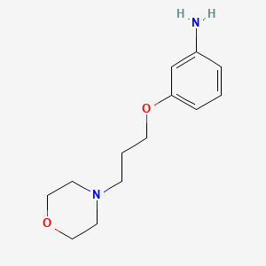 molecular formula C13H20N2O2 B2613343 3-[3-(4-morpholinyl)propoxy]Benzenamine CAS No. 925920-62-3