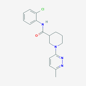 molecular formula C17H19ClN4O B2613346 N-(2-chlorophenyl)-1-(6-methylpyridazin-3-yl)piperidine-3-carboxamide CAS No. 1421444-42-9