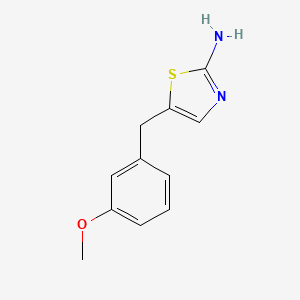 molecular formula C11H12N2OS B2613352 5-(3-Methoxybenzyl)-1,3-thiazol-2-amine CAS No. 893724-15-7