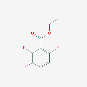 molecular formula C9H7F2IO2 B2613375 2,6-二氟-3-碘苯甲酸乙酯 CAS No. 1520299-34-6