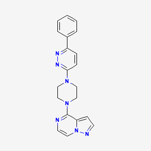 4-[4-(6-Phenylpyridazin-3-yl)piperazin-1-yl]pyrazolo[1,5-a]pyrazine