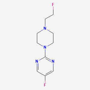 molecular formula C10H14F2N4 B2613382 5-氟-2-(4-(2-氟乙基)哌嗪-1-基)嘧啶 CAS No. 2034418-04-5