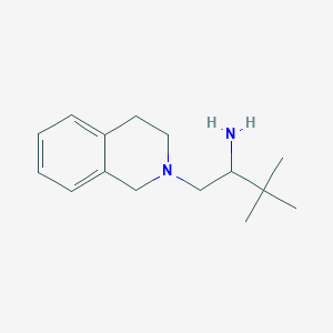 molecular formula C15H24N2 B2613391 3,3-二甲基-1-(1,2,3,4-四氢异喹啉-2-基)丁-2-胺 CAS No. 953898-10-7