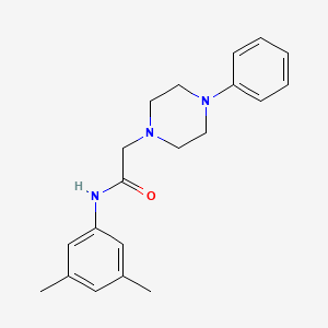 molecular formula C20H25N3O B2613396 N-(3,5-dimethylphenyl)-2-(4-phenylpiperazin-1-yl)acetamide CAS No. 329080-43-5