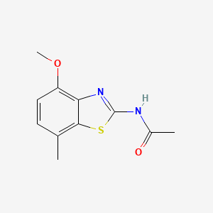 molecular formula C11H12N2O2S B2613438 N-(4-methoxy-7-methylbenzo[d]thiazol-2-yl)acetamide CAS No. 912758-39-5