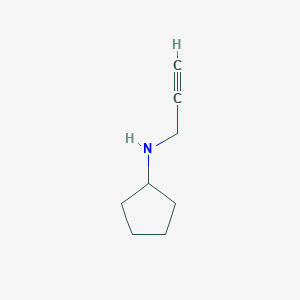 molecular formula C8H13N B2613443 N-(prop-2-yn-1-yl)cyclopentanamine CAS No. 756422-90-9