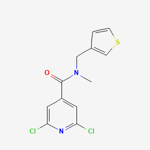 2,6-dichloro-N-methyl-N-[(thiophen-3-yl)methyl]pyridine-4-carboxamide