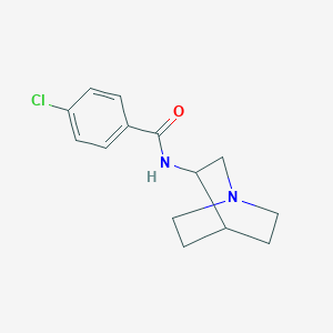 molecular formula C14H17ClN2O B261345 N-(1-azabicyclo[2.2.2]oct-3-yl)-4-chlorobenzamide 
