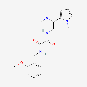 N1-(2-(dimethylamino)-2-(1-methyl-1H-pyrrol-2-yl)ethyl)-N2-(2-methoxybenzyl)oxalamide