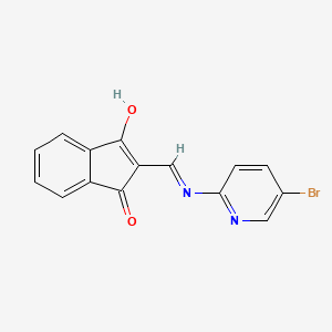 2-(((5-Bromo-2-pyridyl)amino)methylene)indane-1,3-dione