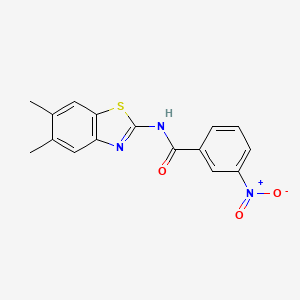 N-(5,6-dimethyl-1,3-benzothiazol-2-yl)-3-nitrobenzamide