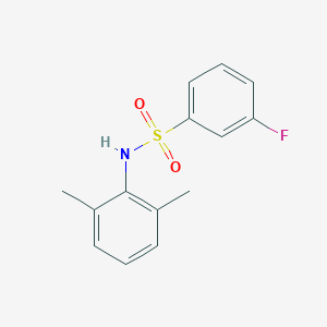 molecular formula C14H14FNO2S B261348 N-(2,6-dimethylphenyl)-3-fluorobenzenesulfonamide 