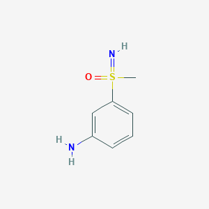 molecular formula C7H10N2OS B2613506 3-(S-methylsulfonimidoyl)aniline CAS No. 851008-24-7