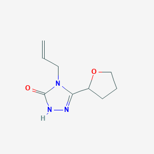 molecular formula C9H13N3O2 B2613509 3-(氧杂环丙烷-2-基)-4-(丙-2-烯-1-基)-4,5-二氢-1H-1,2,4-三唑-5-酮 CAS No. 2197600-35-2