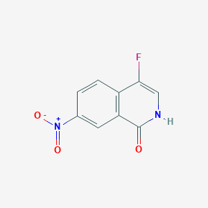 molecular formula C9H5FN2O3 B2613529 4-fluoro-7-nitro-2H-isoquinolin-1-one CAS No. 1036390-56-3