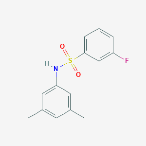 molecular formula C14H14FNO2S B261353 N-(3,5-dimethylphenyl)-3-fluorobenzenesulfonamide 