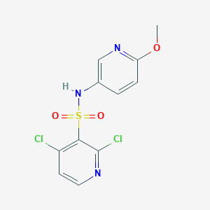2,4-dichloro-N-(6-methoxypyridin-3-yl)pyridine-3-sulfonamide