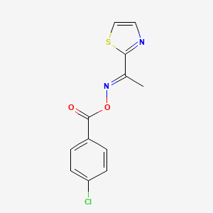 2-{[(4-Chlorobenzoyl)oxy]ethanimidoyl}-1,3-thiazole