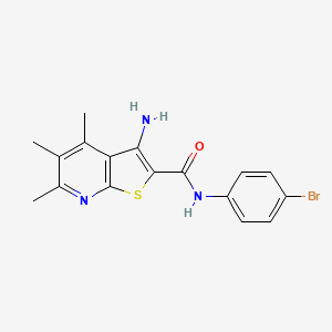3-amino-N-(4-bromophenyl)-4,5,6-trimethylthieno[2,3-b]pyridine-2-carboxamide