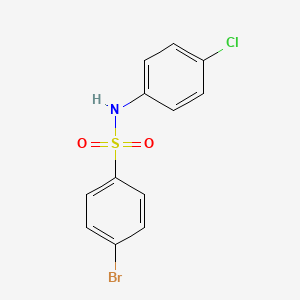 molecular formula C12H9BrClNO2S B2613547 4-bromo-N-(4-chlorophenyl)benzenesulfonamide CAS No. 6295-97-2