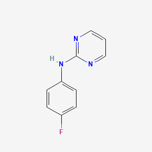 molecular formula C10H8FN3 B2613555 N-(4-fluorophenyl)pyrimidin-2-amine CAS No. 893620-80-9
