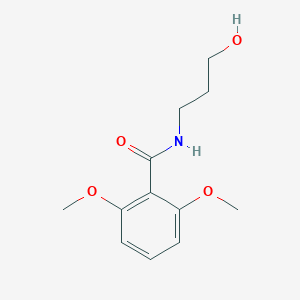 molecular formula C12H17NO4 B261358 N-(3-hydroxypropyl)-2,6-dimethoxybenzamide 