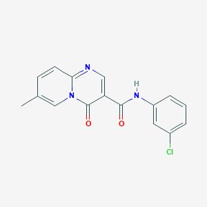 molecular formula C16H12ClN3O2 B2613591 N-(3-氯苯基)-7-甲基-4-氧代-4H-吡啶并[1,2-a]嘧啶-3-甲酰胺 CAS No. 877649-65-5