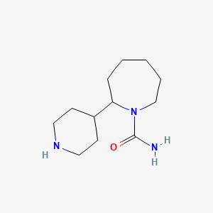 molecular formula C12H23N3O B2613596 2-(Piperidin-4-yl)azepane-1-carboxamide CAS No. 1334148-10-5