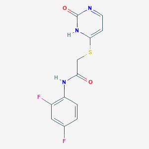 N-(2,4-difluorophenyl)-2-[(2-oxo-1H-pyrimidin-6-yl)sulfanyl]acetamide