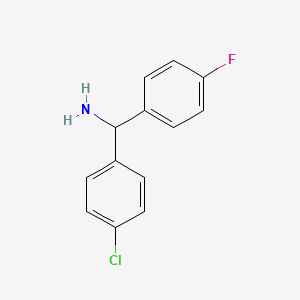 (4-Chlorophenyl)-(4-fluorophenyl)methanamine
