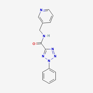 molecular formula C14H12N6O B2613654 2-苯基-N-(吡啶-3-基甲基)-2H-四唑-5-甲酰胺 CAS No. 1396877-61-4