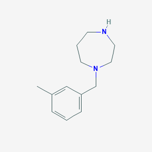 molecular formula C13H20N2 B2613655 1-[(3-甲基苯基)甲基]-1,4-二氮杂环戊烷 CAS No. 926249-17-4