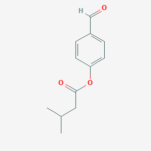 molecular formula C12H14O3 B2613664 (4-Formylphenyl) 3-methylbutanoate CAS No. 1177233-18-9