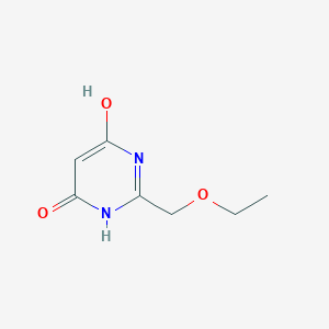 molecular formula C7H10N2O3 B2613671 2-(乙氧甲基)-4-羟基-1H-嘧啶-6-酮 CAS No. 3122-76-7