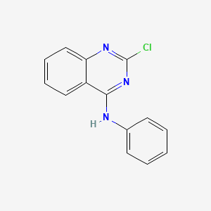 molecular formula C14H10ClN3 B2613681 2-氯-N-苯基喹唑啉-4-胺 CAS No. 144511-93-3