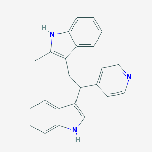 1H-Indole, 3,3'-[1-(4-pyridinyl)-1,2-ethanediyl]bis[2-methyl-