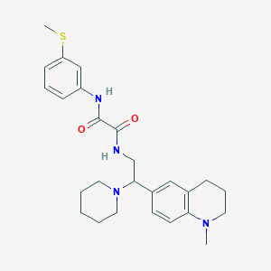 N-[2-(1-methyl-1,2,3,4-tetrahydroquinolin-6-yl)-2-piperidin-1-ylethyl]-N'-[3-(methylthio)phenyl]ethanediamide