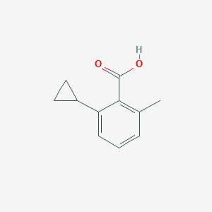 molecular formula C11H12O2 B2613709 2-Cyclopropyl-6-methylbenzoic acid CAS No. 1864695-97-5
