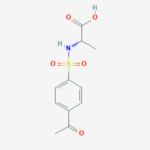 (2S)-2-[(4-acetylphenyl)sulfonylamino]propanoic acid
