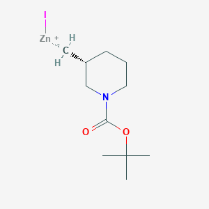 molecular formula C11H20INO2Zn B2613736 tert-butyl (3R)-3-methanidylpiperidine-1-carboxylate;iodozinc(1+) CAS No. 1203658-43-8