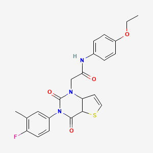 N-(4-ethoxyphenyl)-2-[3-(4-fluoro-3-methylphenyl)-2,4-dioxo-1H,2H,3H,4H-thieno[3,2-d]pyrimidin-1-yl]acetamide