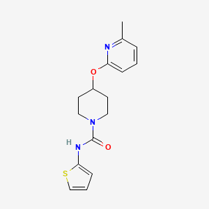 4-((6-methylpyridin-2-yl)oxy)-N-(thiophen-2-yl)piperidine-1-carboxamide