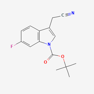 Tert-butyl 3-(cyanomethyl)-6-fluoro-1h-indole-1-carboxylate