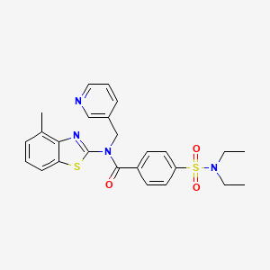 4-(N,N-diethylsulfamoyl)-N-(4-methylbenzo[d]thiazol-2-yl)-N-(pyridin-3-ylmethyl)benzamide