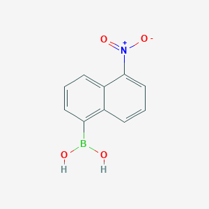 molecular formula C10H8BNO4 B2613763 5-硝基萘-1-硼酸 CAS No. 885007-62-5